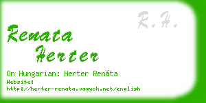 renata herter business card