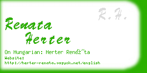 renata herter business card